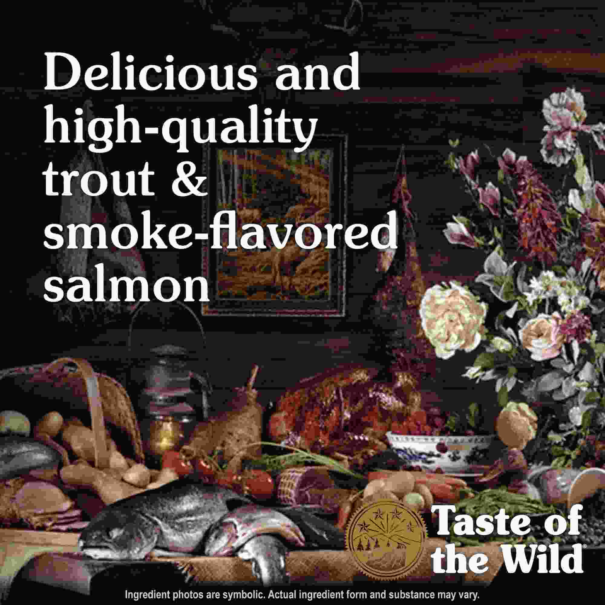 تيست أوف ذا وايلد كانيون ريفر طعام جاف للقطط بسمك السالمون المدخن والمرقط 2 كجم