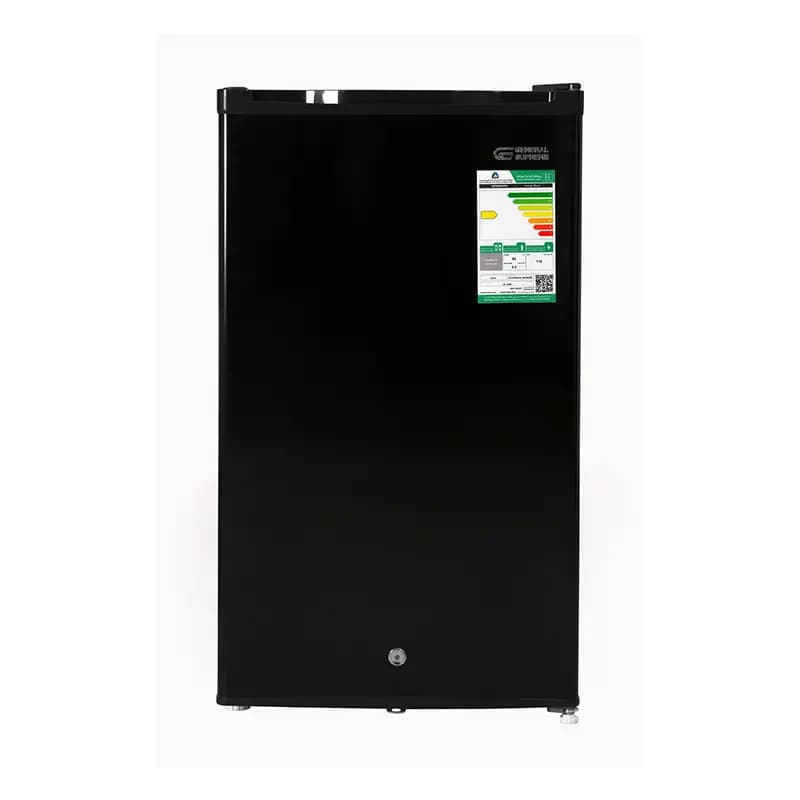 ثلاجه جنرال سوبريم 3.2 قدم باب واحد اسود GS120MB