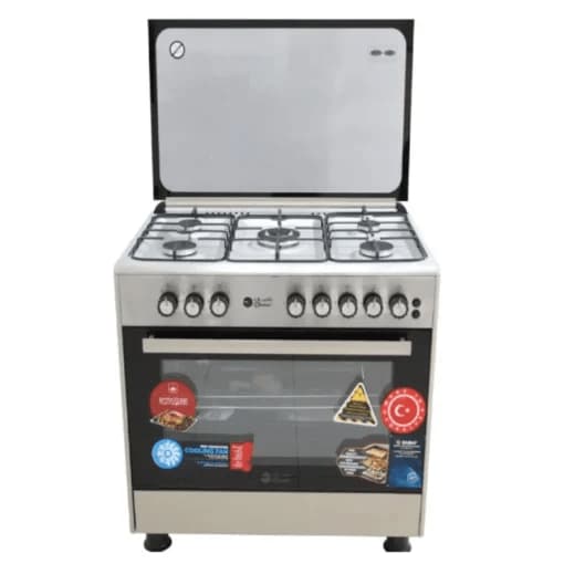 فرن غاز دانسات 90*60 استيل تركي DAN90GOS