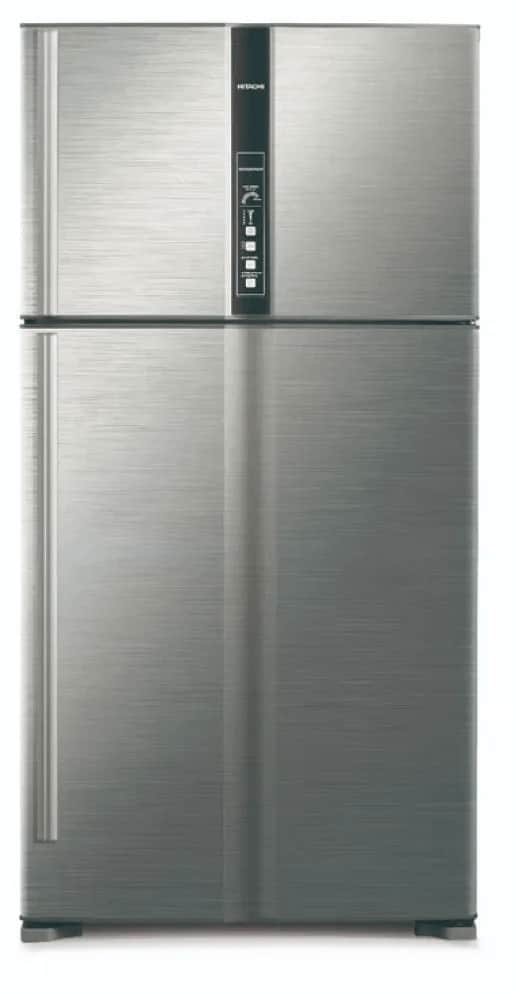 ثلاجه هيتاشي 24.8 قدم بابين فضي R-V905PS1KV-1BSL