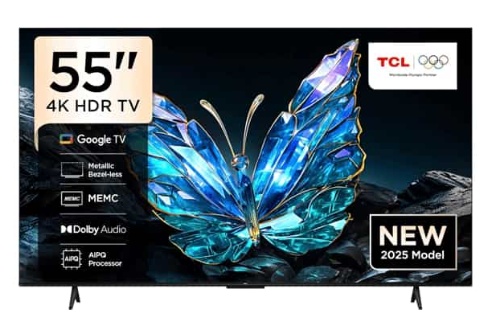 شاشة تي سي ال 55 بوصة  ليد الترا اتش دي TCL 55V6B