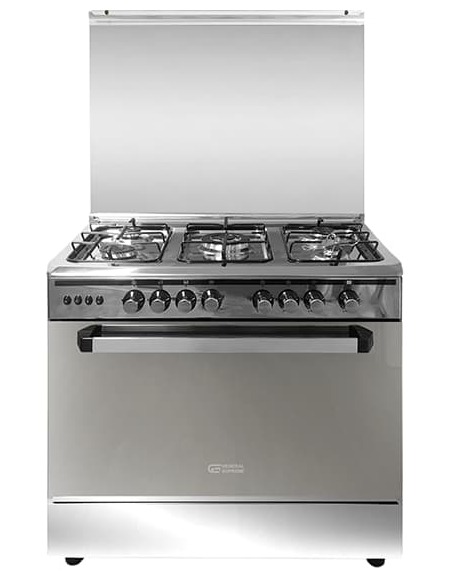 فرن غاز جنرال سوبريم 80*60 استيل GS8650FS
