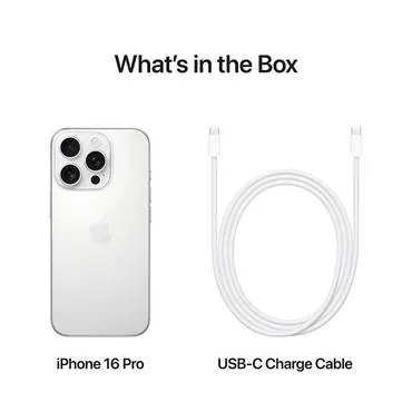 هاتف ايفون 16 برو 256GB تيتانيوم ابيض - iPhone 16 Pro 