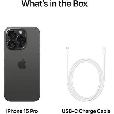 جوالات ايفون 15 برو 128GB - اسود تيتانيوم 