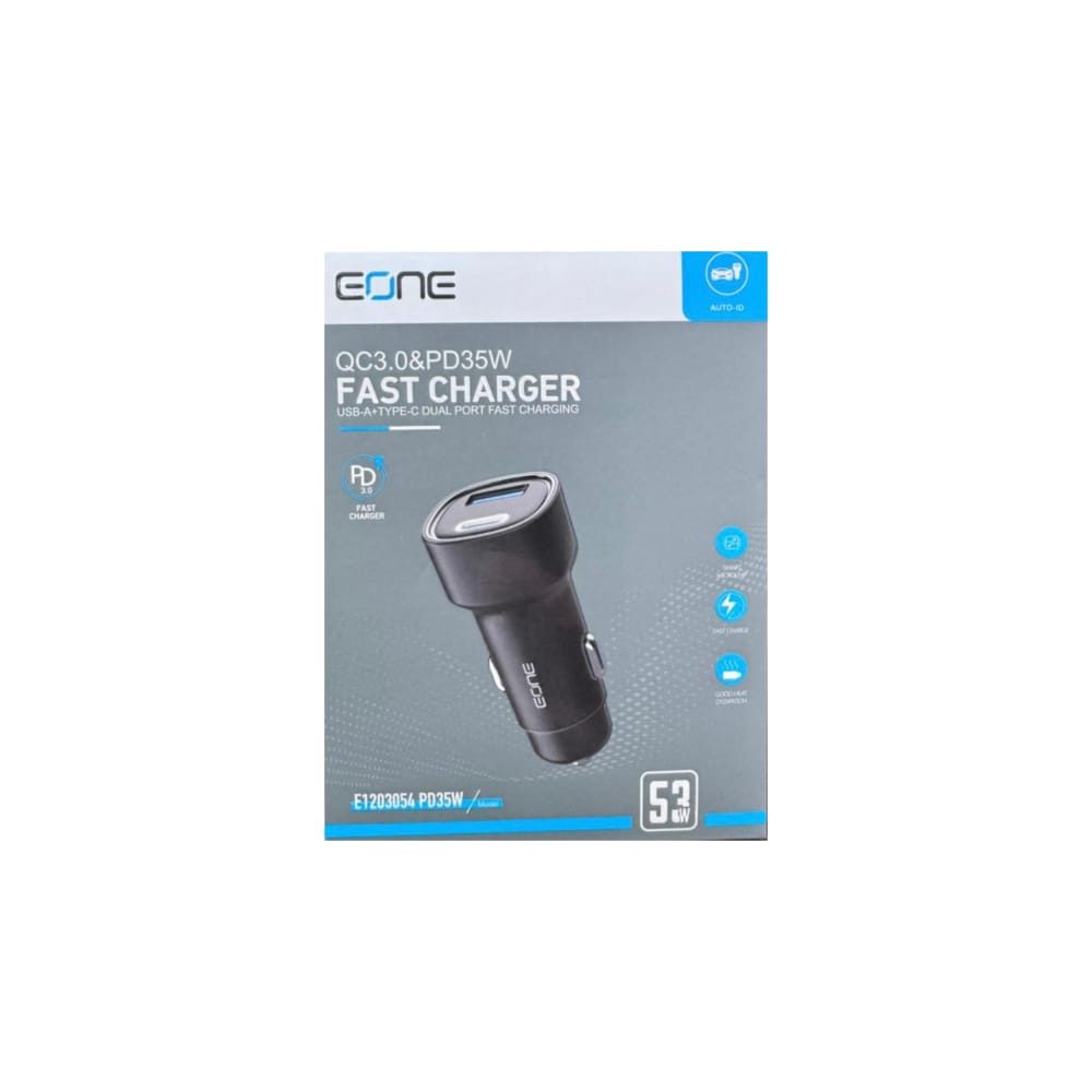 EONE CAR CHARGER 2-PORT 53W