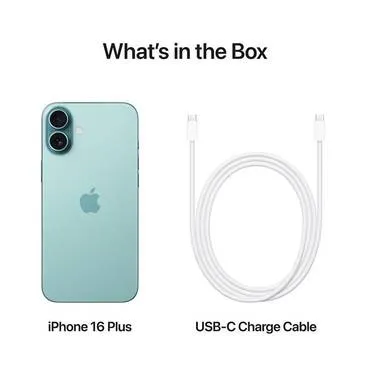 هاتف ابل ايفون 16 بلس 128 جيجابايت 5G أخضر فيروزي iPhone 16 Plus 