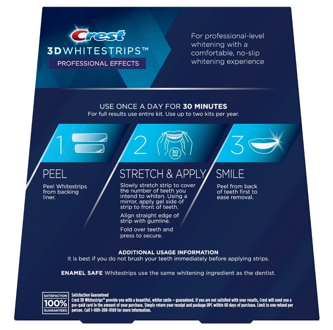  كريست شرائح تبييض الأسنان Crest 3D White Whitestrips 