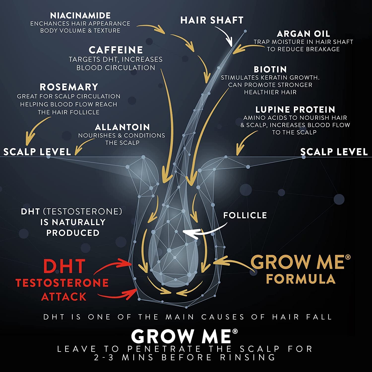  شامبو جرومي لتكثيف ووقف تساقط الشعر GROWME Shampoo Watermans UK 
