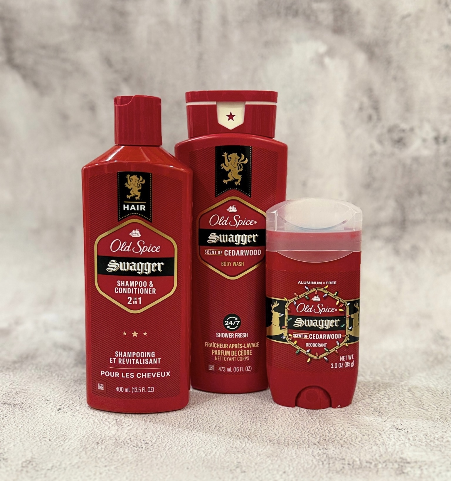  كت الاستحمام للشعر والجسم للرجال Old Spice Swagger 