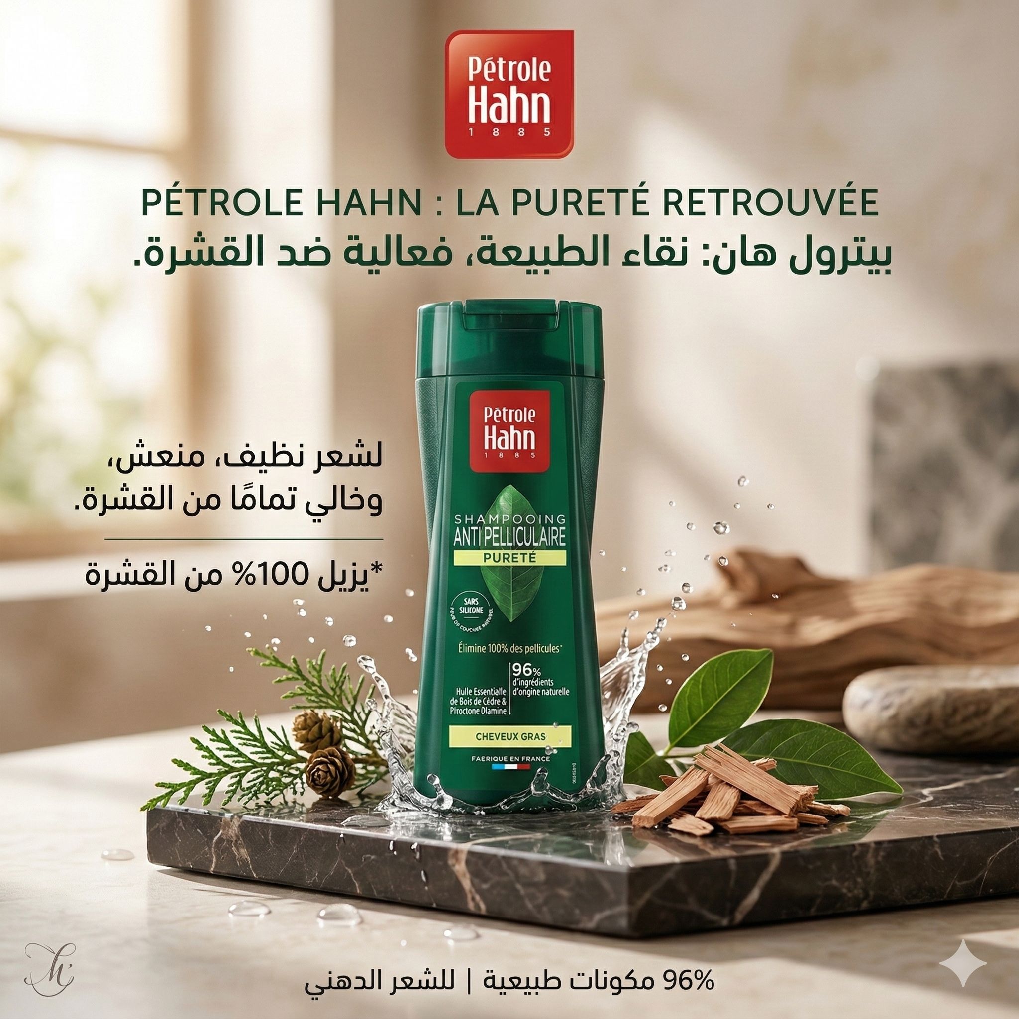 شامبو منظف مضاد للقشرة Pétrole Hahn 