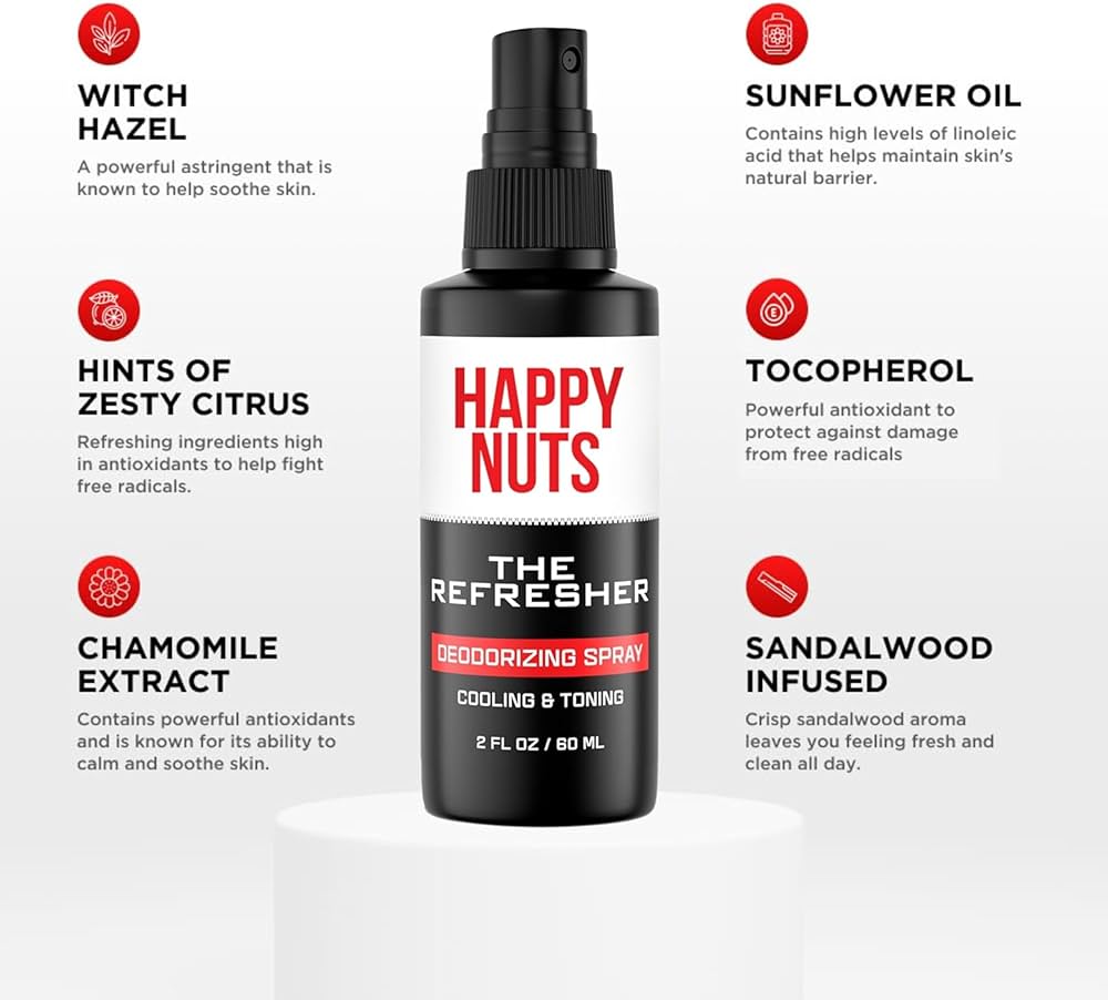  سبراي ريفريش للمنطقة الحساسة للرجال Happy Nuts 