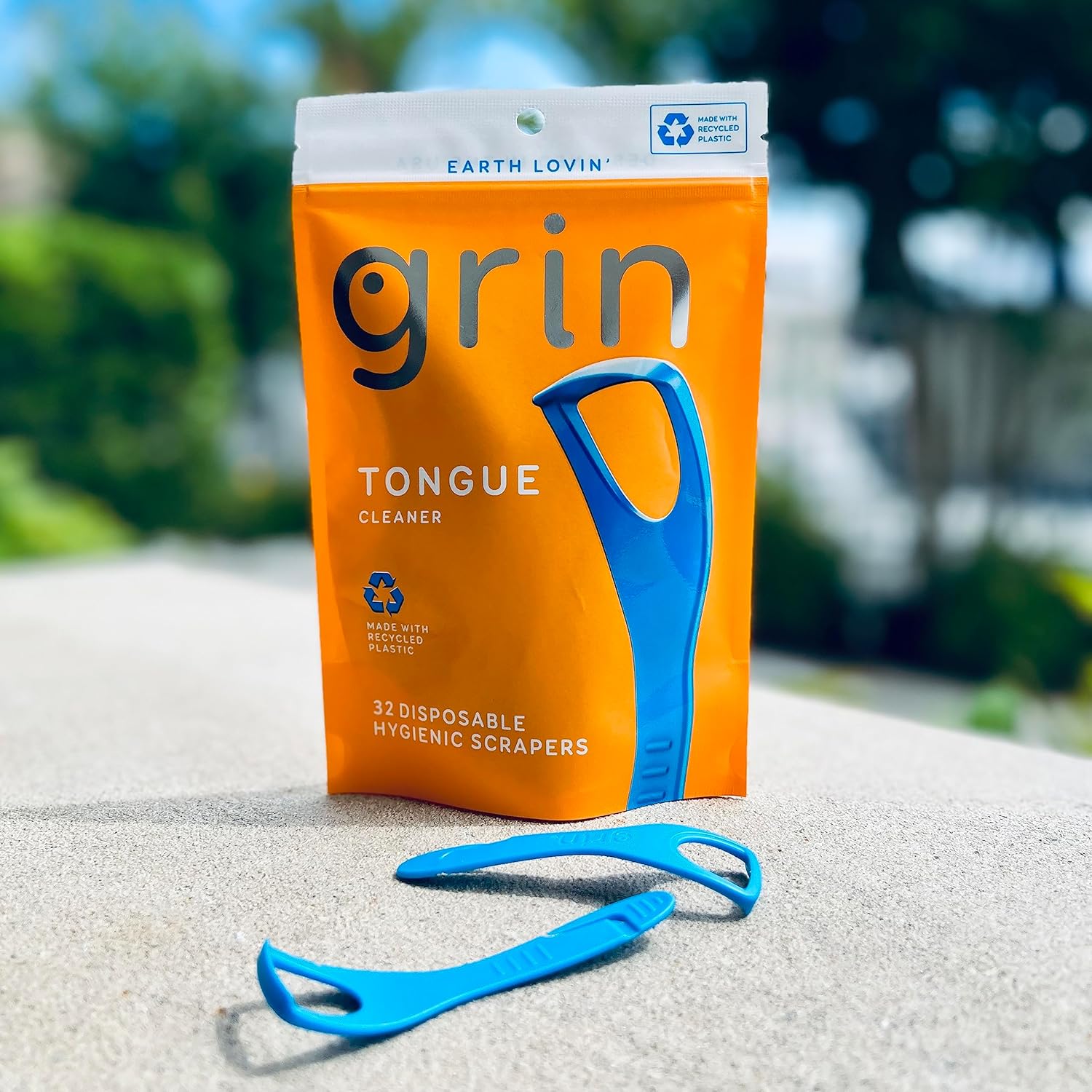  جرين أداة تنظيف اللسان بالكشط ٣٢ حبة استخدام واحد GRIN 
