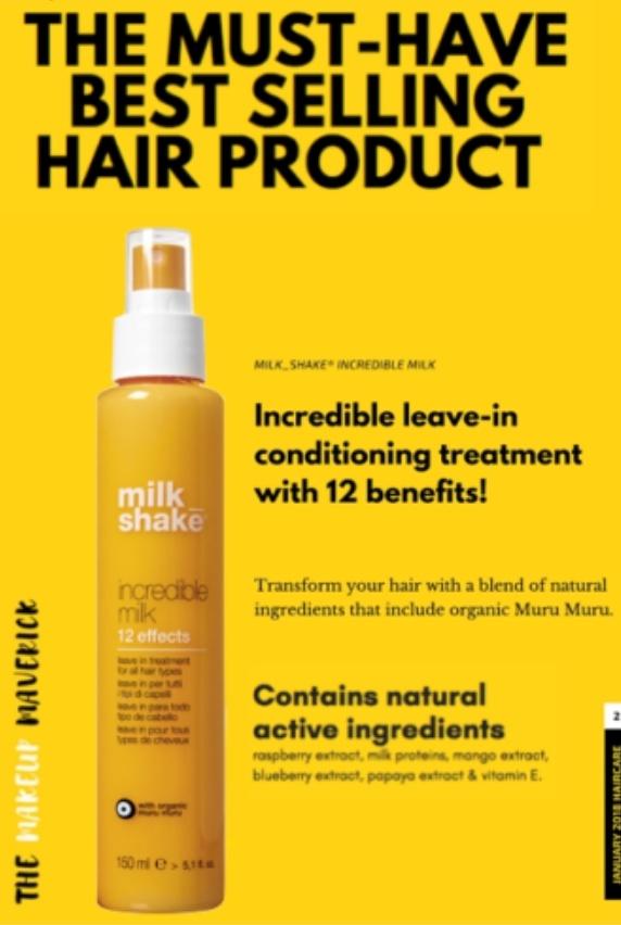  ميلك شيك ١٢ فائدة للشعر milk_shake Incredible Milk 