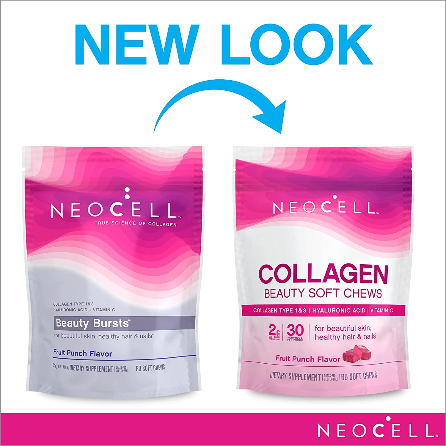  حلوى الكولاجين بطعم fruit punch من Neocell 