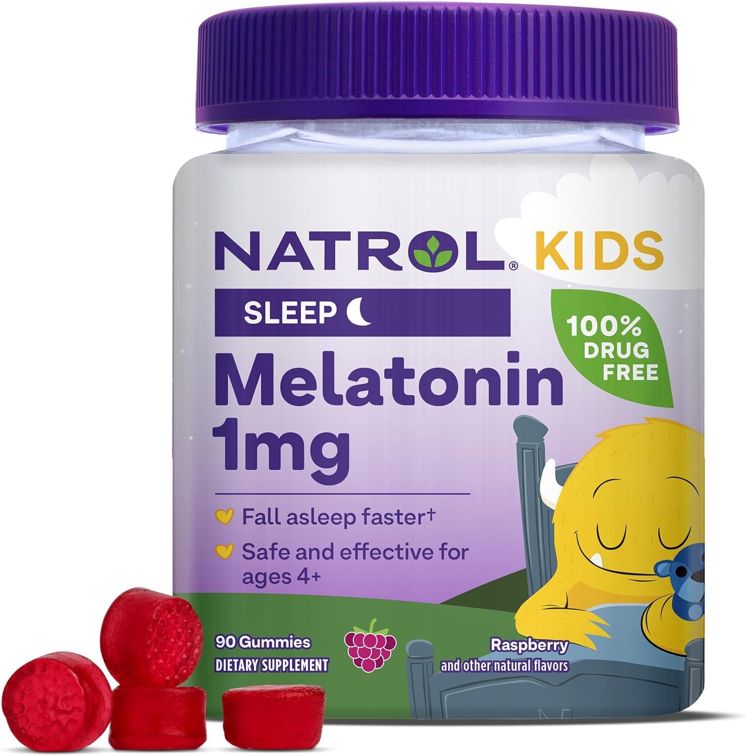  حلوى ميلاتونين للأطفال بنكهة التوت Natrol 