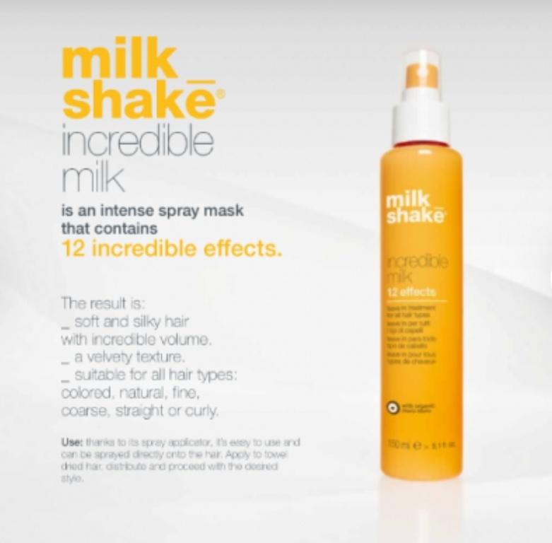  ميلك شيك ١٢ فائدة للشعر milk_shake Incredible Milk 
