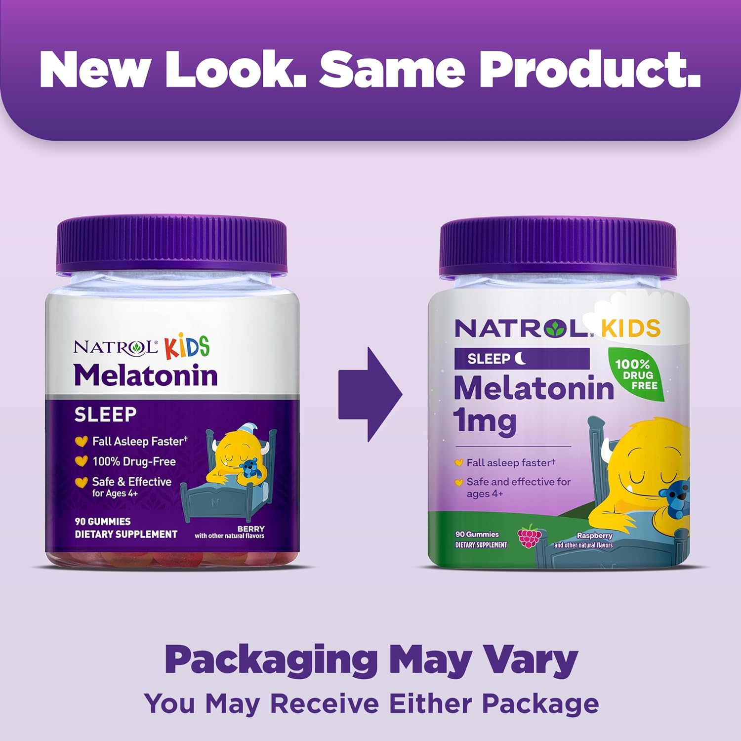  حلوى ميلاتونين للأطفال بنكهة التوت Natrol 