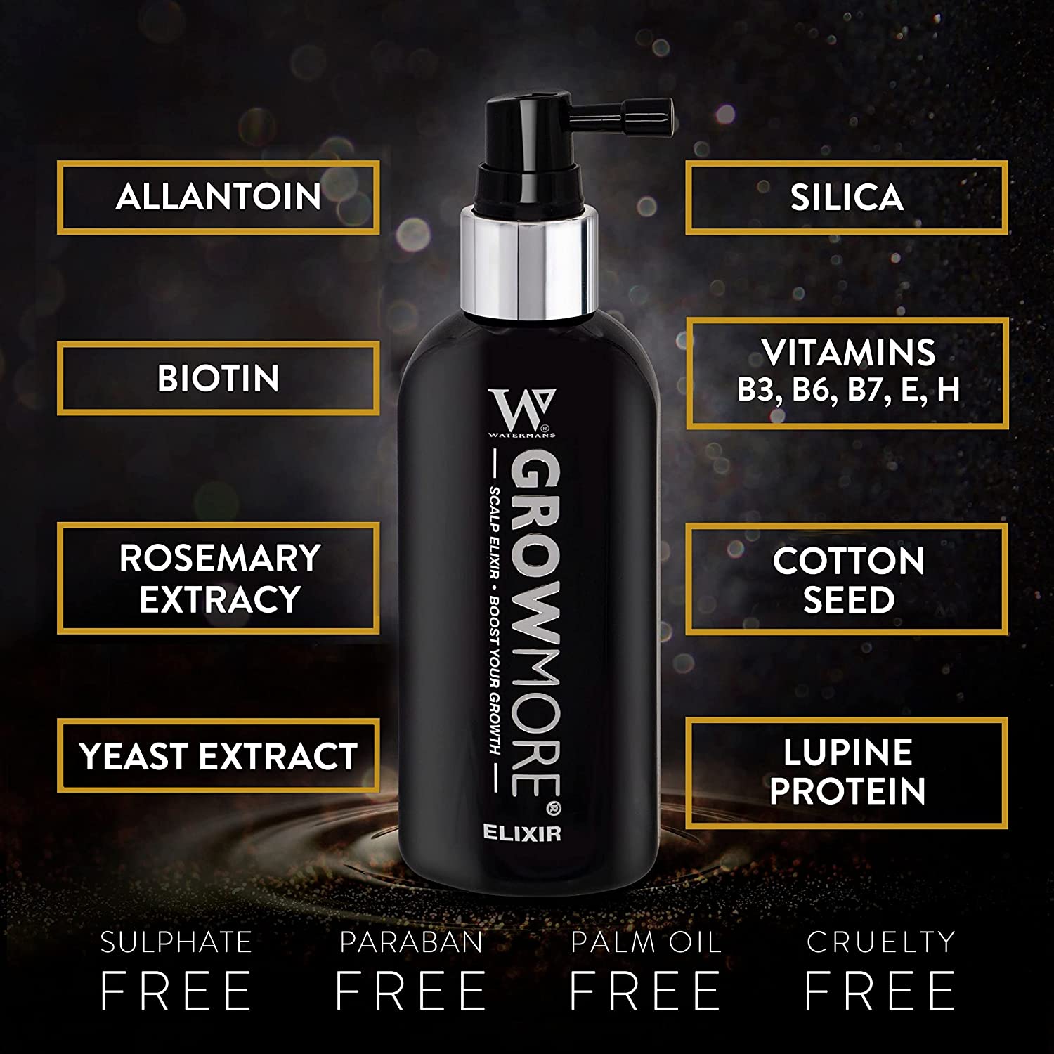  بخاخ جرومور إلكسير سيروم لتكثيف و إنبات الشعر Hair Growth Serum Watermans 