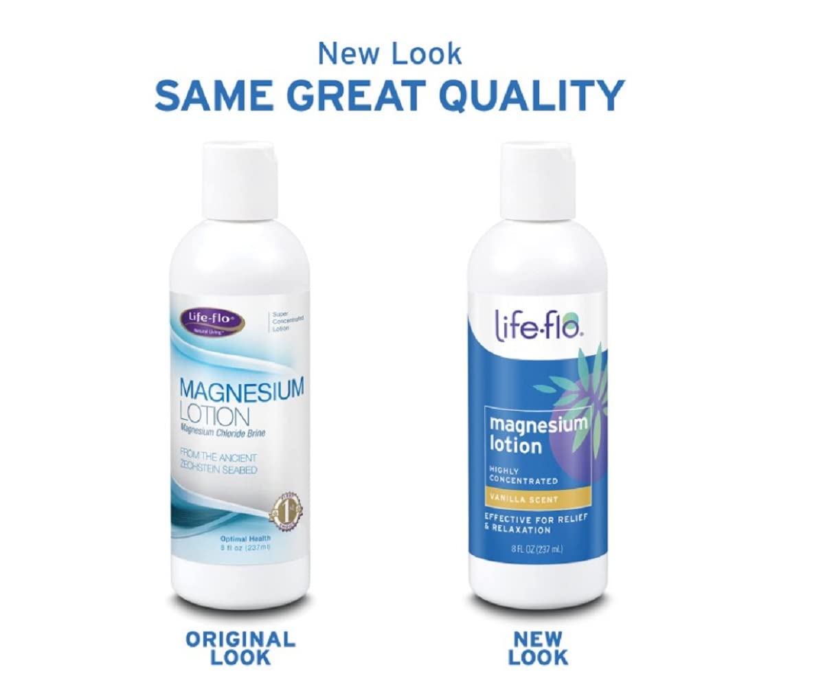  لوشن المغنيسيوم لراحة العضلات والاسترخاء برائحة الفانيلا Life-flo 
