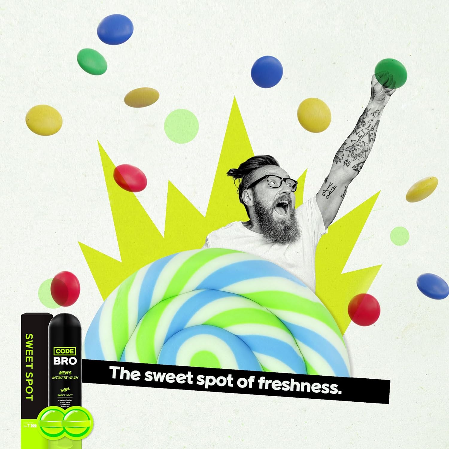  غسول رجالي للمناطق الحساسة Sweet Spot من Code Bro 