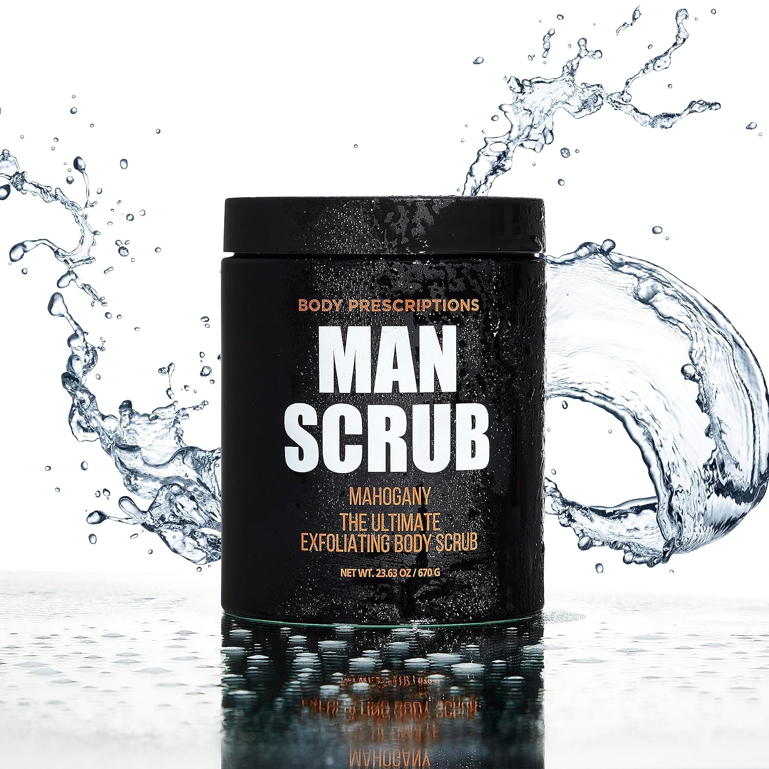  سكرب رجالي مقشر ومنظف للجسم برائحة خشب الماهوجني Body Prescriptions 