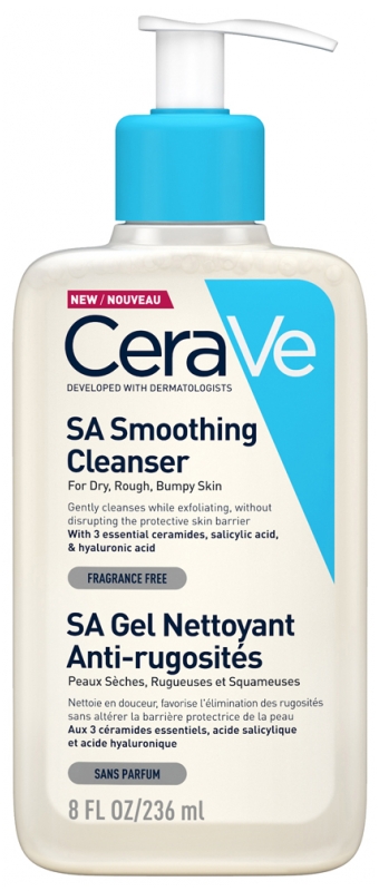  غسول ساليسيليك أسيد منعم ومرطب CeraVe SA Smoothing Cleanser 