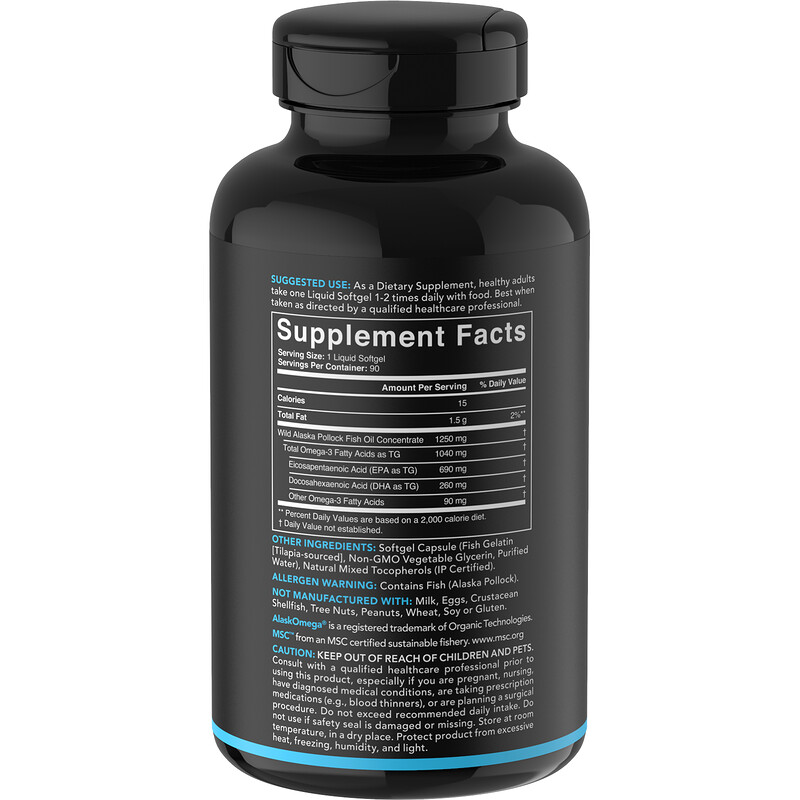  أوميغا ثري قوة ثلاثية 1250mg من Sports Research  