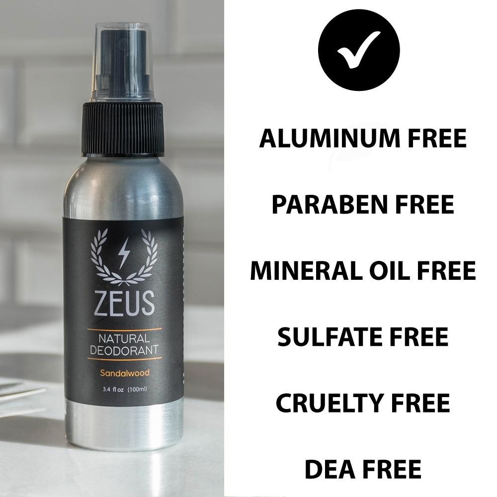  سبراي ديودرنت طبيعي برائحة خشب الصندل زيوس Zeus 