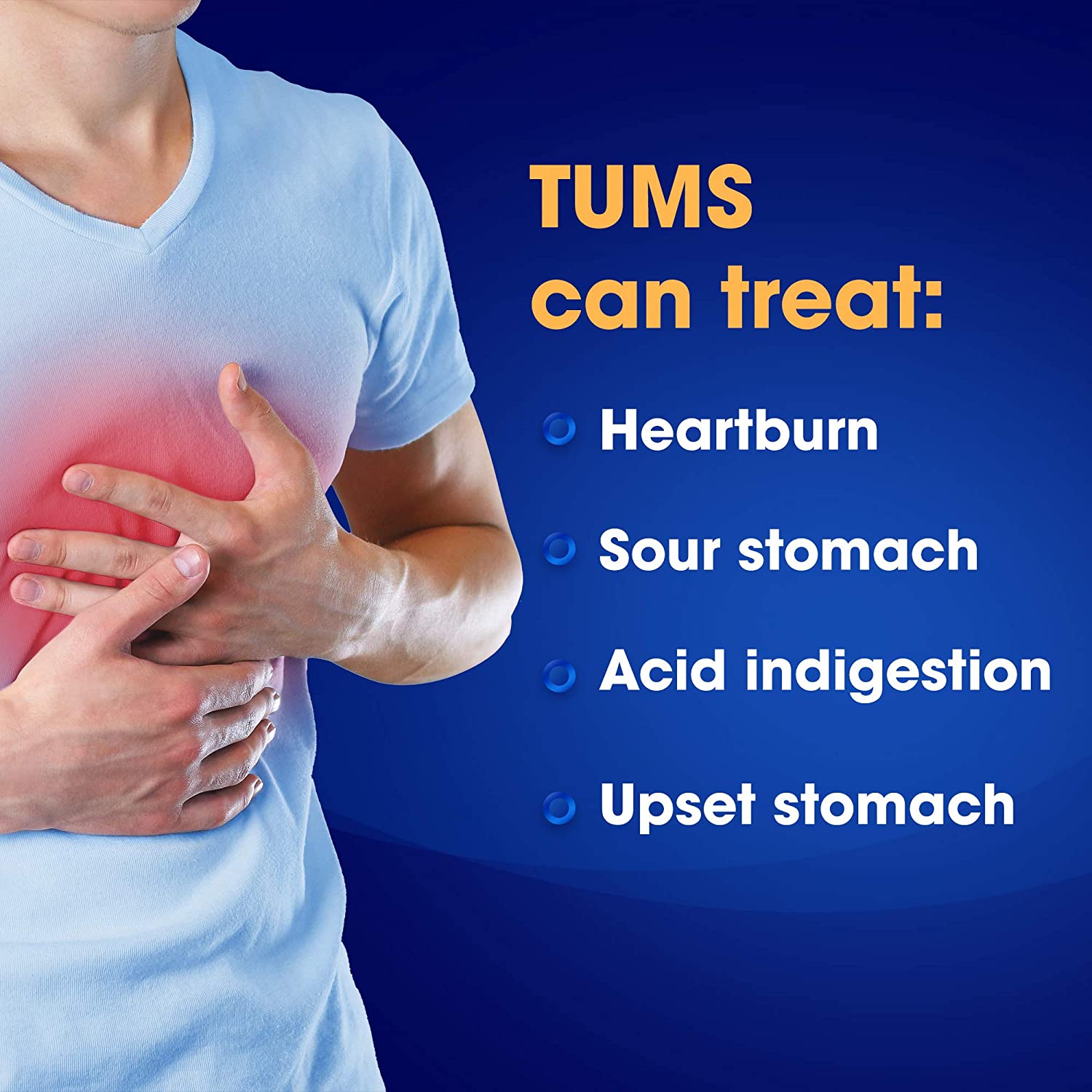  حبوب المضغ للحموضة وحرقة المعدة TUMS 