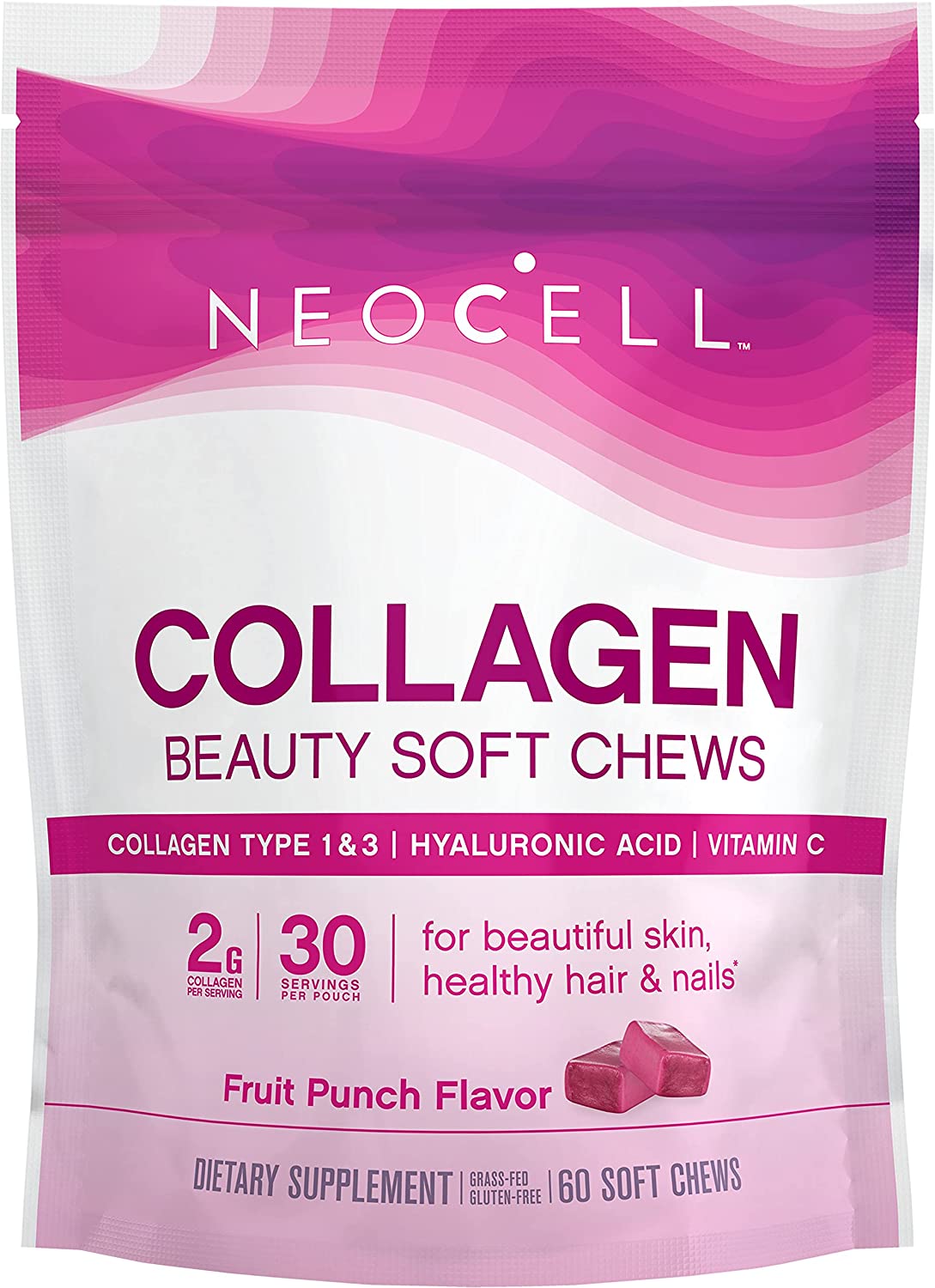  حلوى الكولاجين بطعم fruit punch من Neocell 