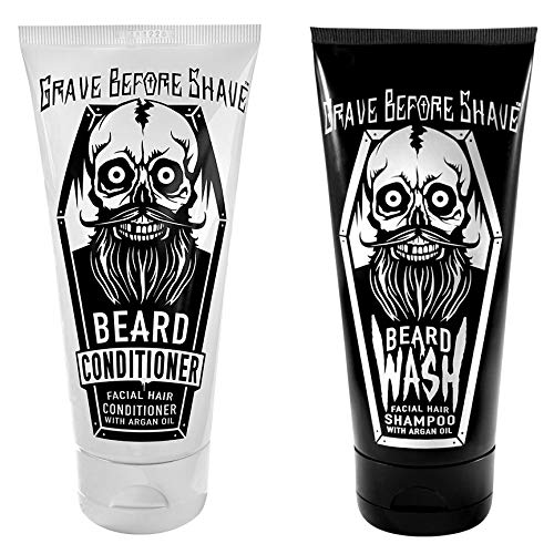  غسول وبلسم للحية تعطير وترطيب GRAVE BEFORE SHAVE 