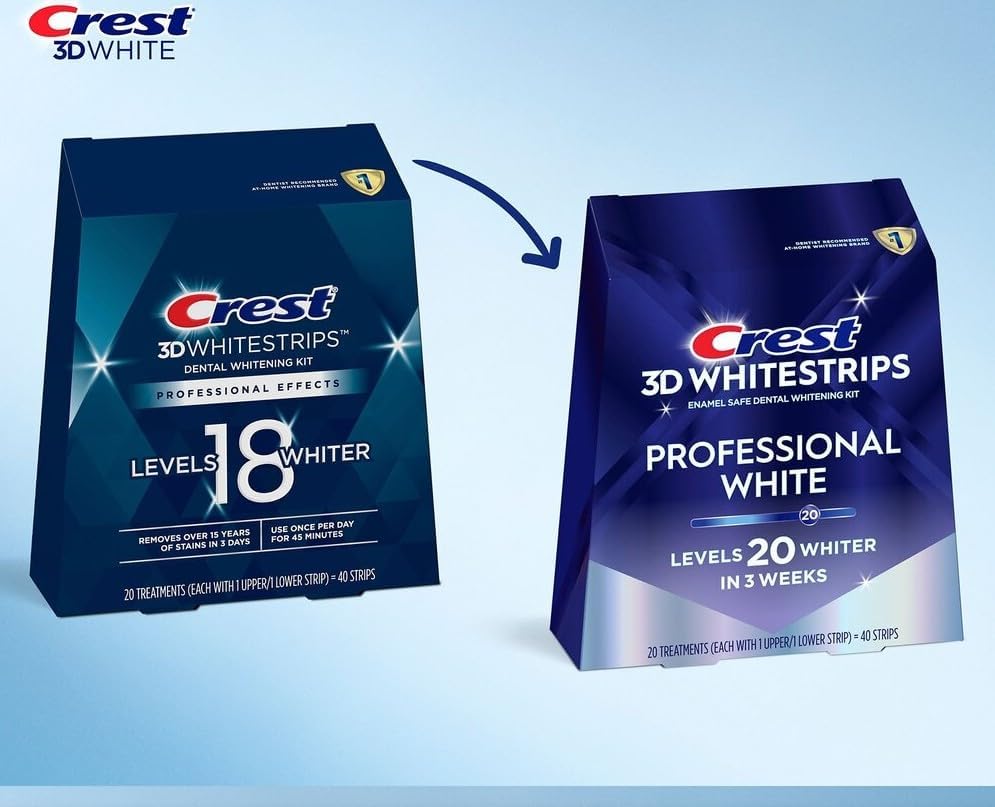  كريست شرائح تبييض الأسنان ٢٠ درجة Crest 3D Whitestrips 