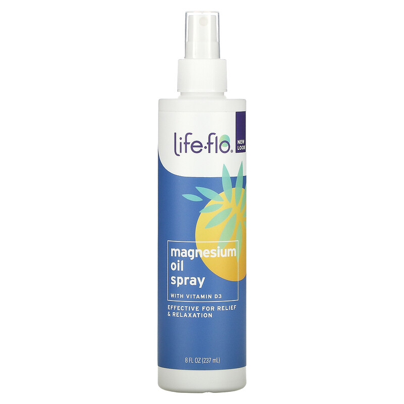  بخاخ زيت المغنيسيوم معزز بفيتامين د Life-flo 