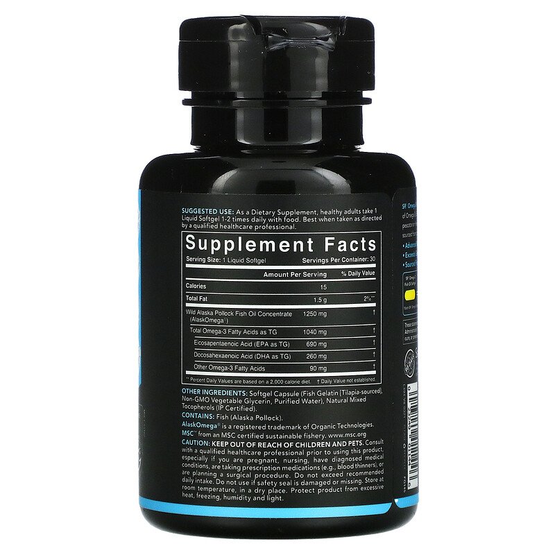 أوميغا ثري قوة ثلاثية 1250mg من Sports Research  