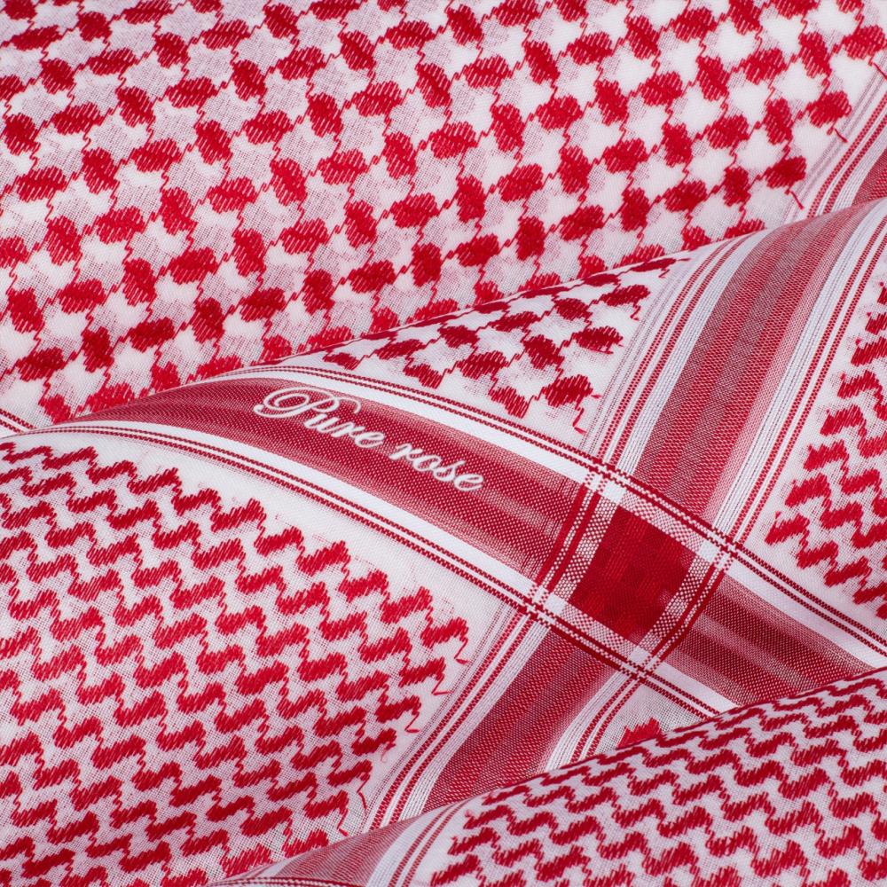 شراء افضل شماغ انجليزي احمر بيور روز PURE ROSE - الريف للأشمغة