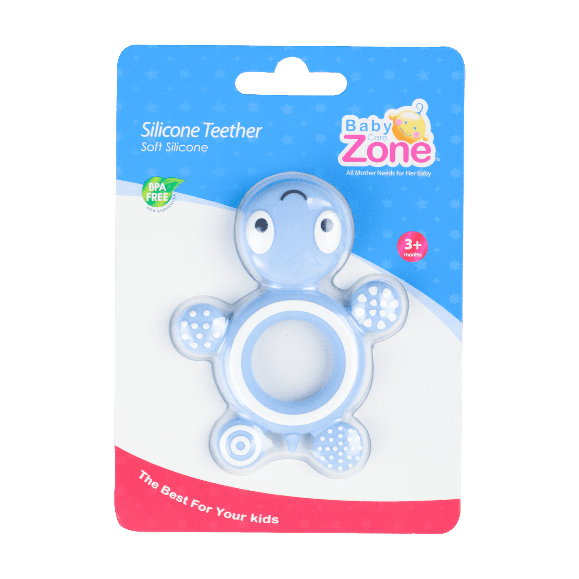  عضاضة سيليكونية للأطفال لتخفيف ألم التسنين (شكل سلحفاة) Baby Zone 