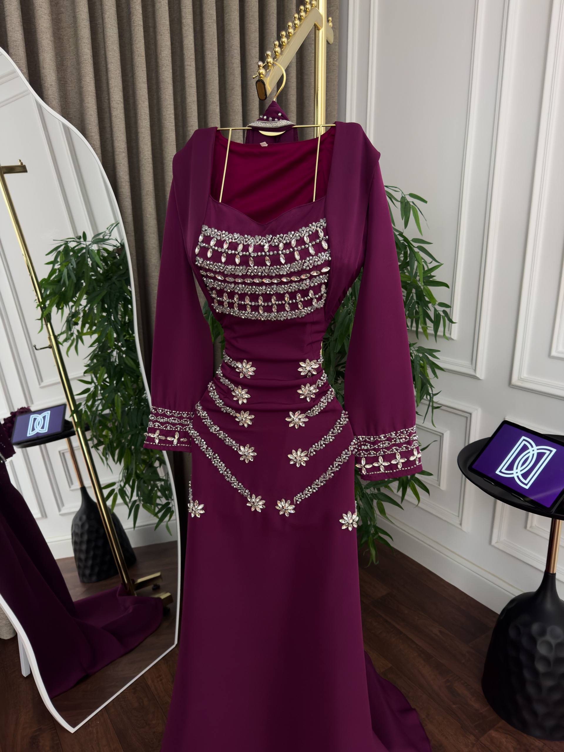  جلابيه باربي تطريز يدوي 