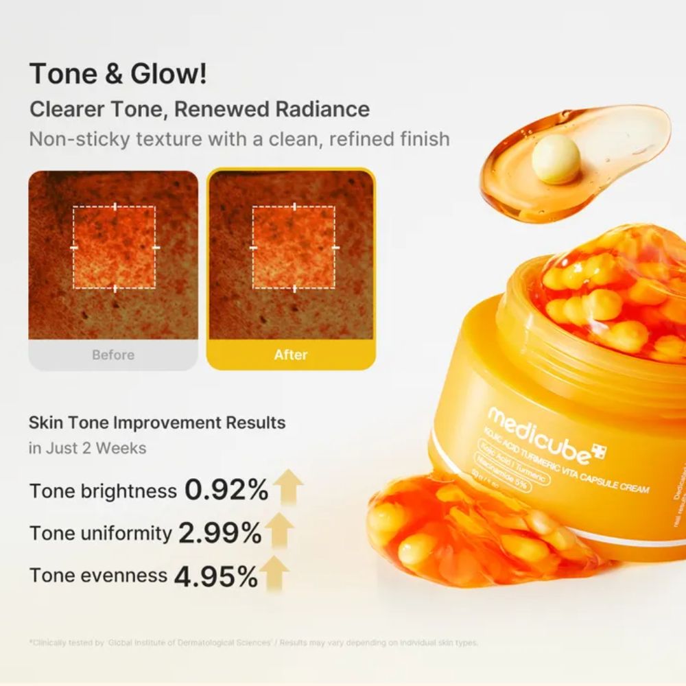 Medicube Kojic Acid Turmeric Vita Capsule Cream