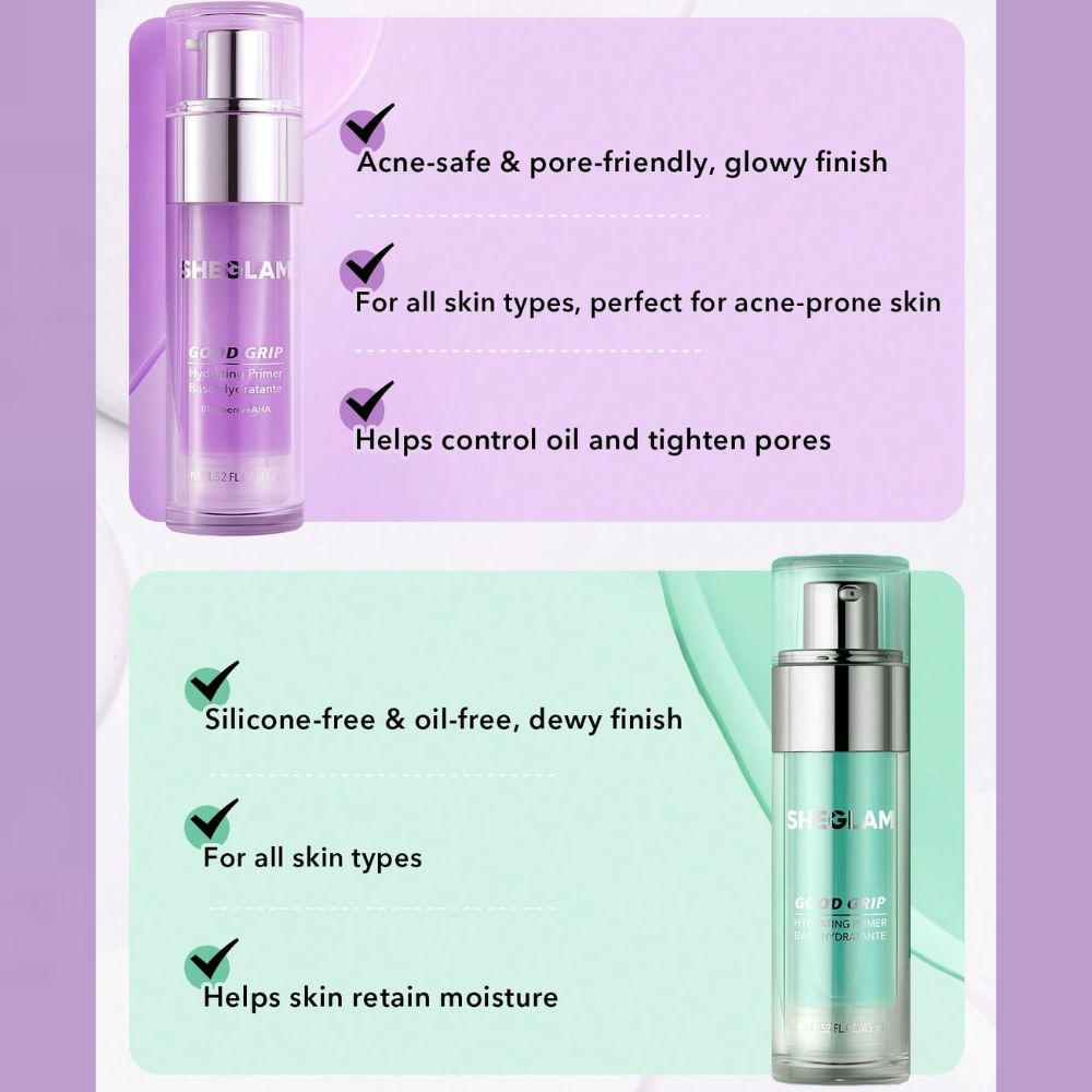 Sheglam Good Grip Hydrating Primer Blueberry + AHA