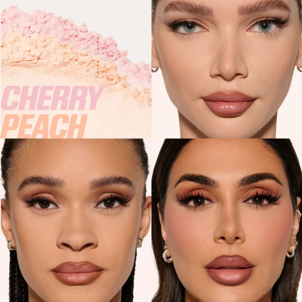 Huda Beauty Easy Bake Duo Cherry Peach Loose Powder