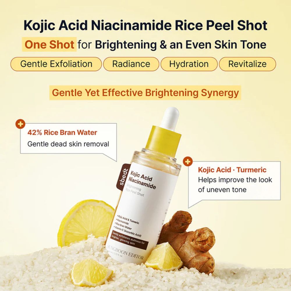Sungboon Editor Kojic Acid Niacinamide Brightening Rice Peel Shot 