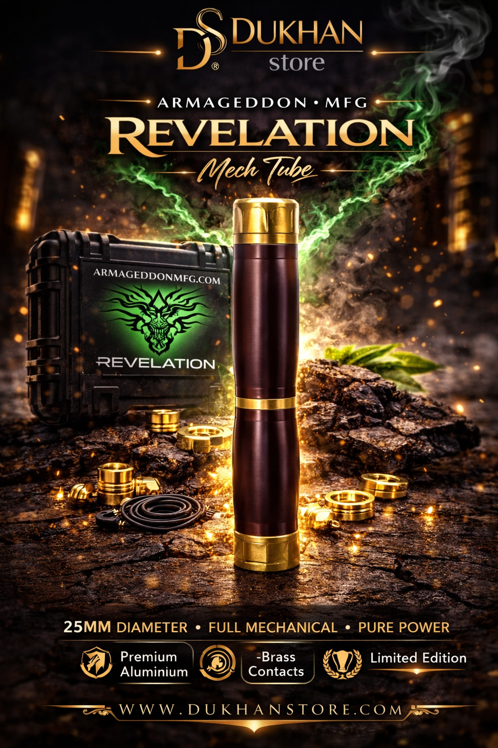 مود Armageddon Revelation Series الميكانيكي مقاس 25 مم – إصدار فاخر