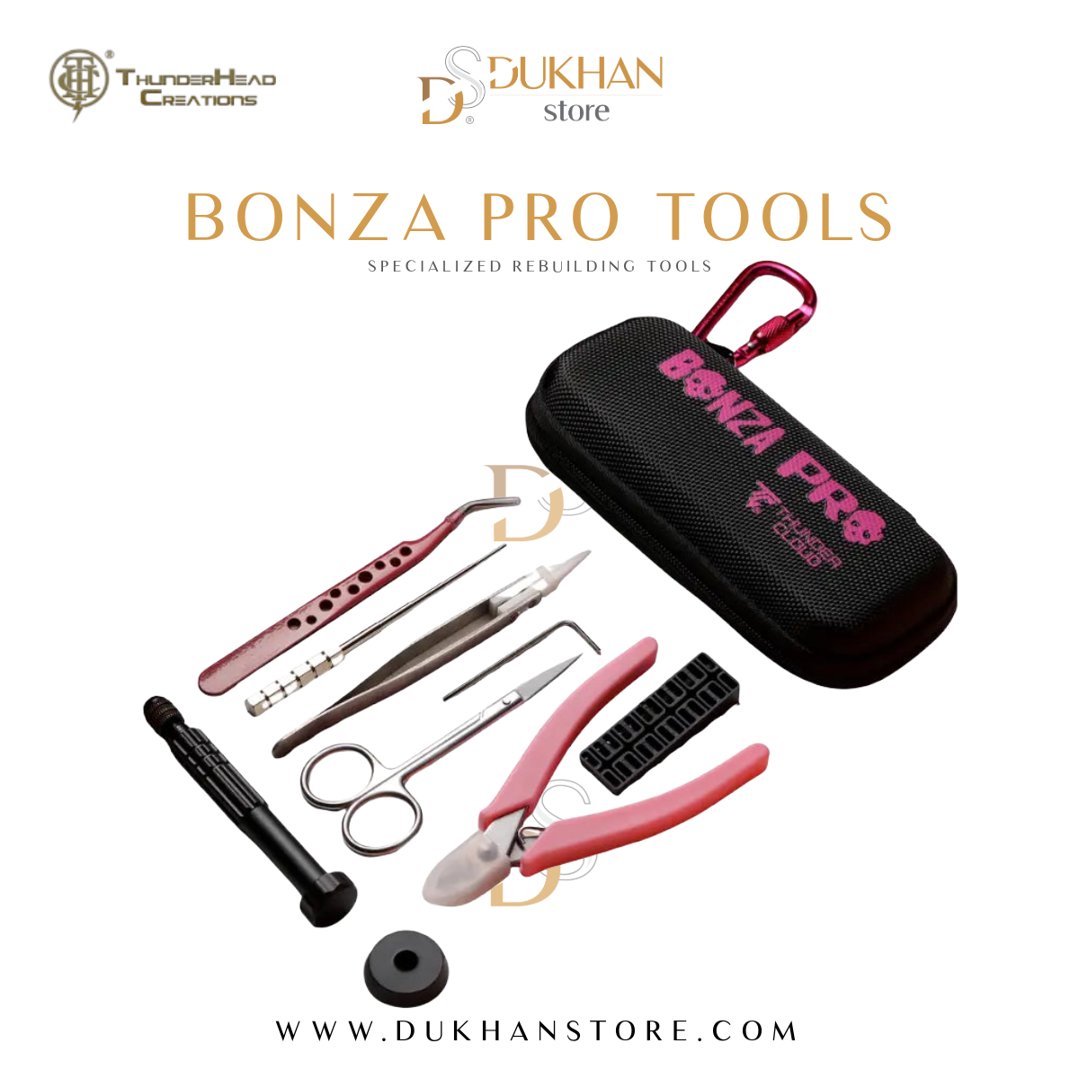 Vape tools kit for rebuilding tanks from bonza