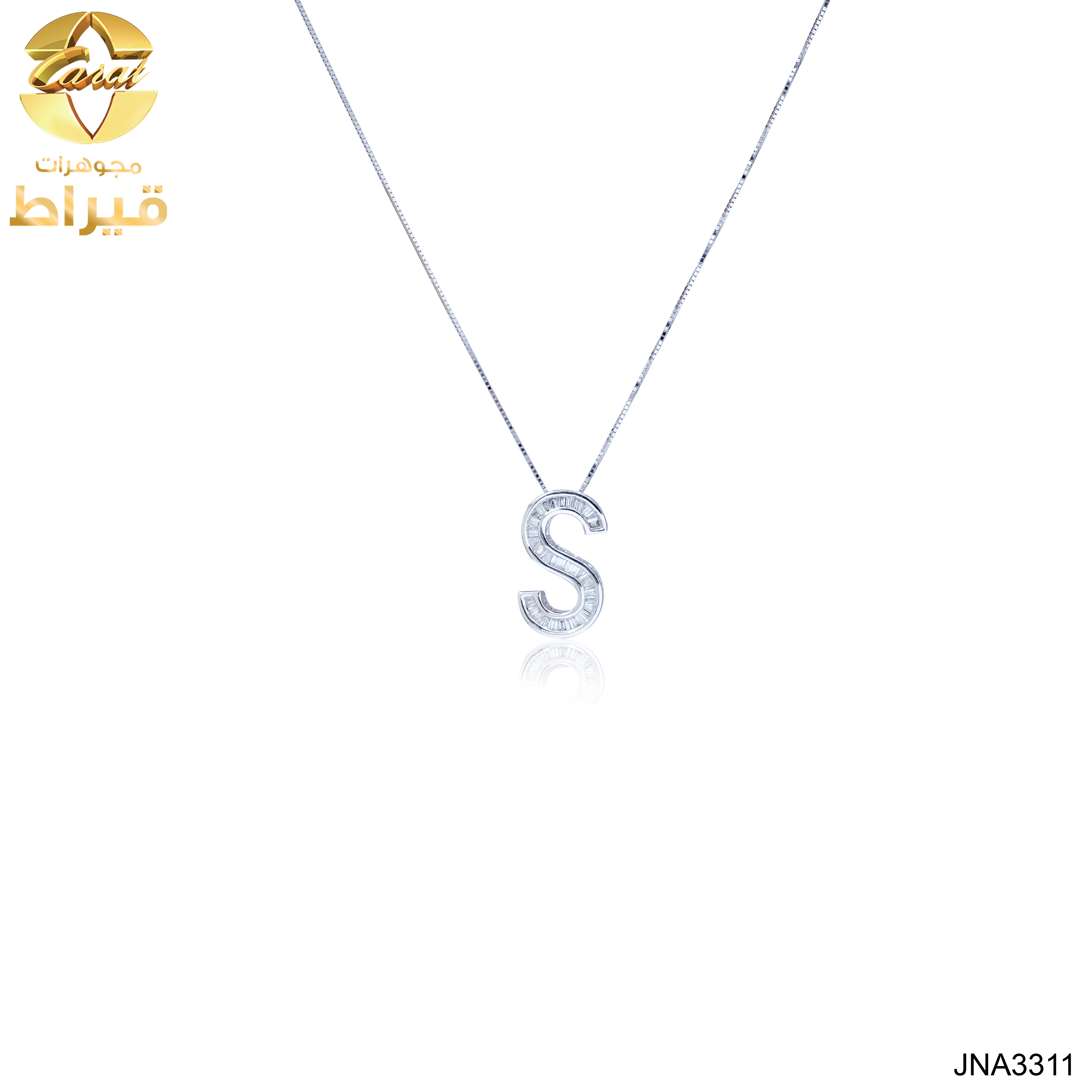  مجوهرات - ذهب - عقد ذهب مع الماس عيار 18