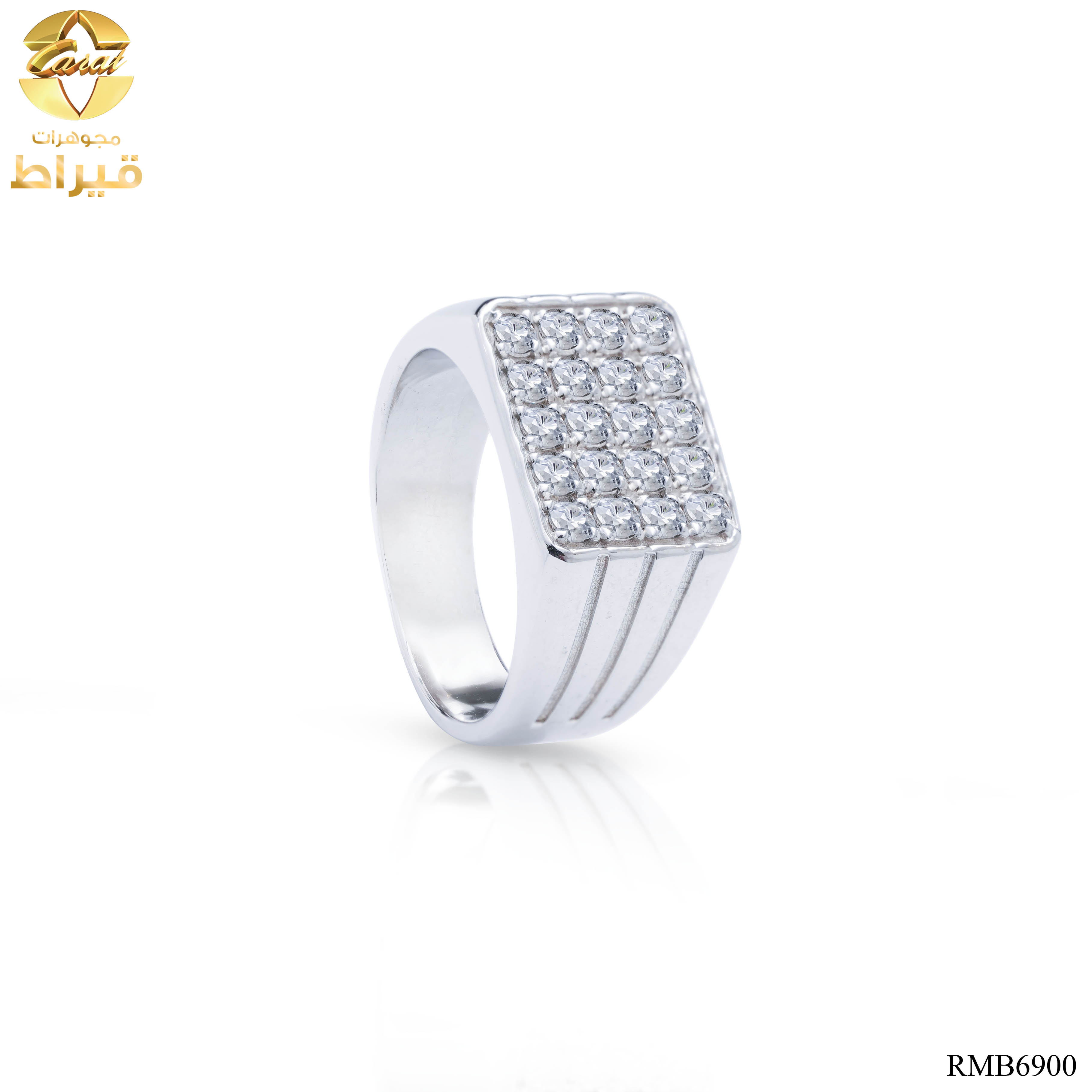GENTS SILVER 925 RING WITH MOISSONITE 