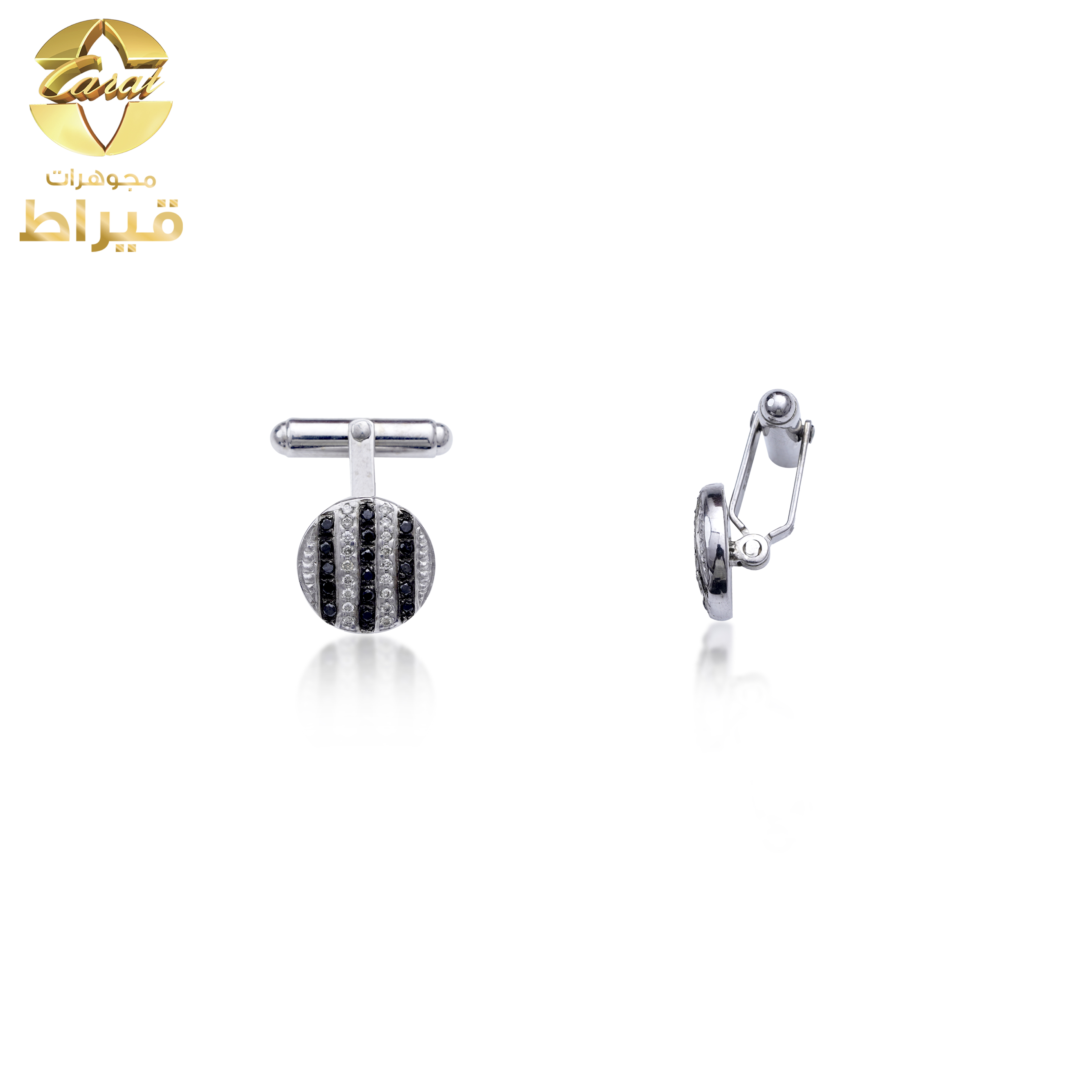  كبك فضة مع الماس عيار 925