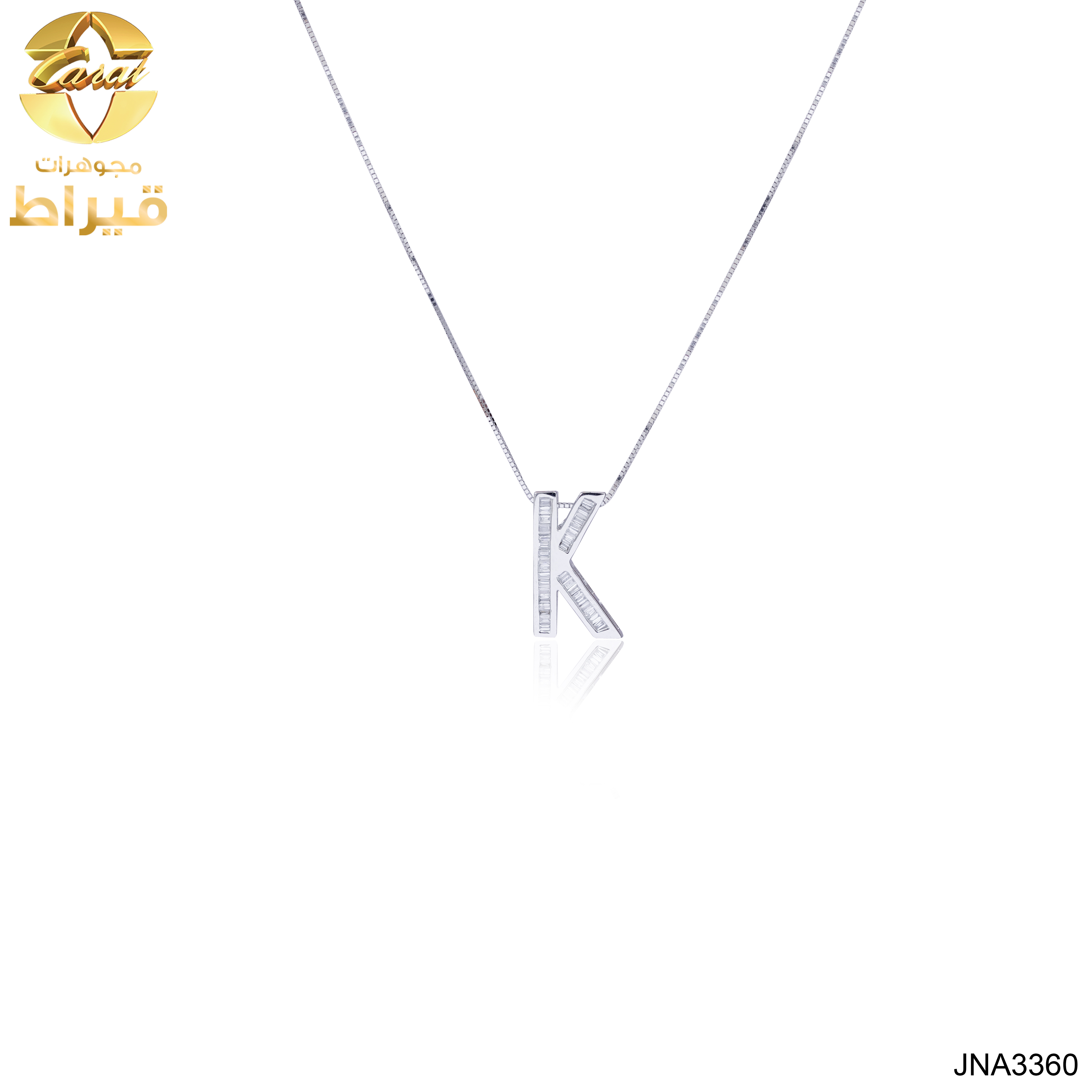  مجوهرات - ذهب - عقد ذهب مع الماس عيار 18
