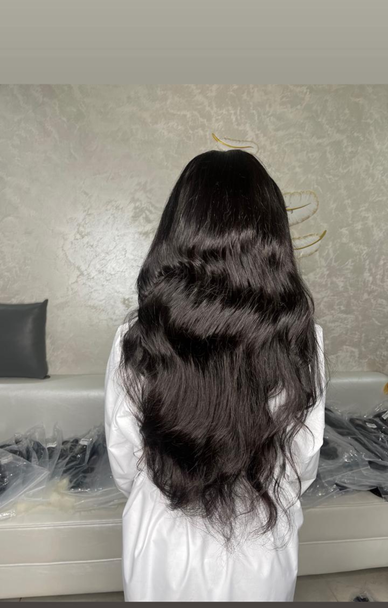 شعر ويفي اسود طويل