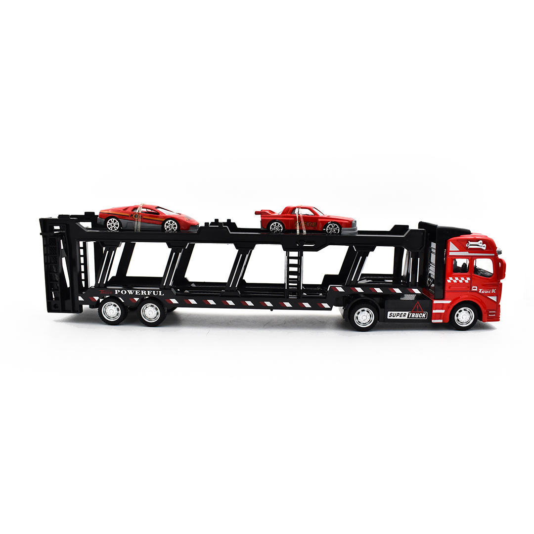  Container Truck Car With Two Small Cars 