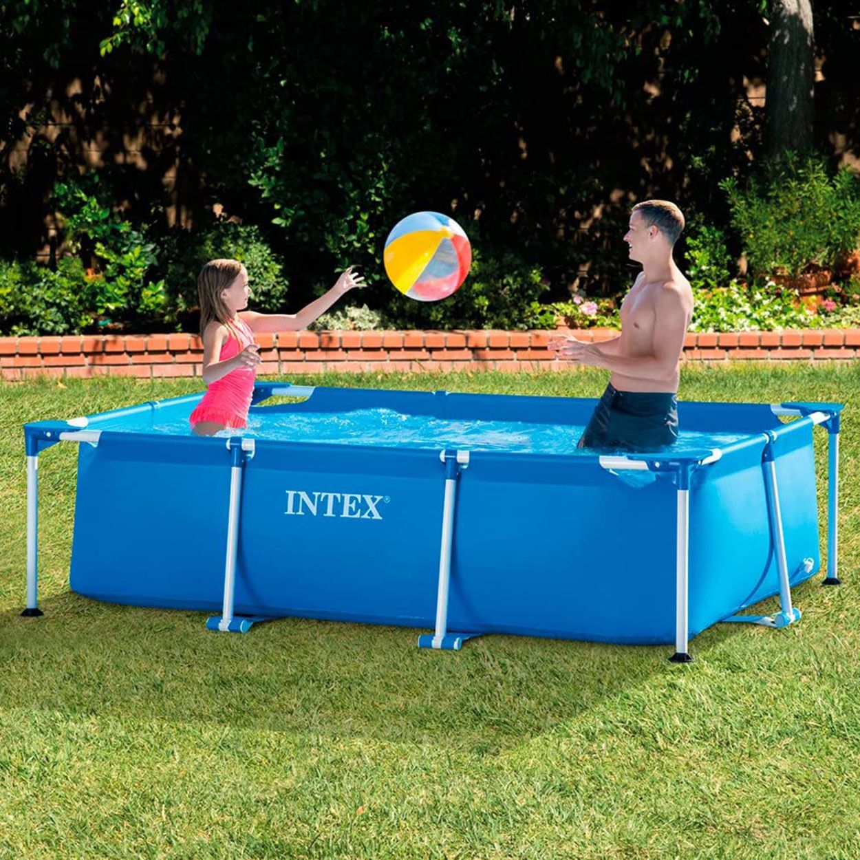  Rectangular Mini Frame Pool 260x160x65 cm - Water Toys and swimming pools - INTEX 